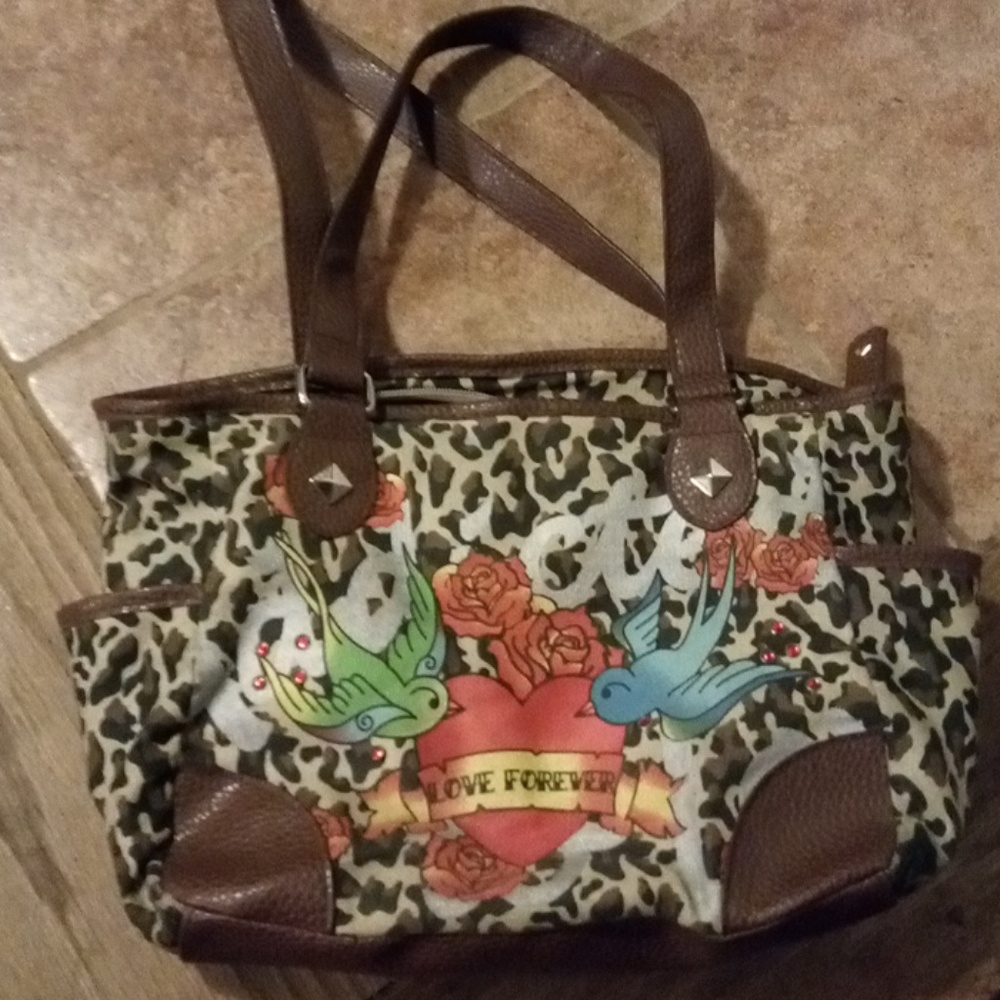 Leopard print purse